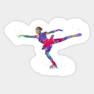 Ice Skater Sticker